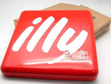 Italy illy original logo sign illy metal advertising brand coffee shop sign window sign