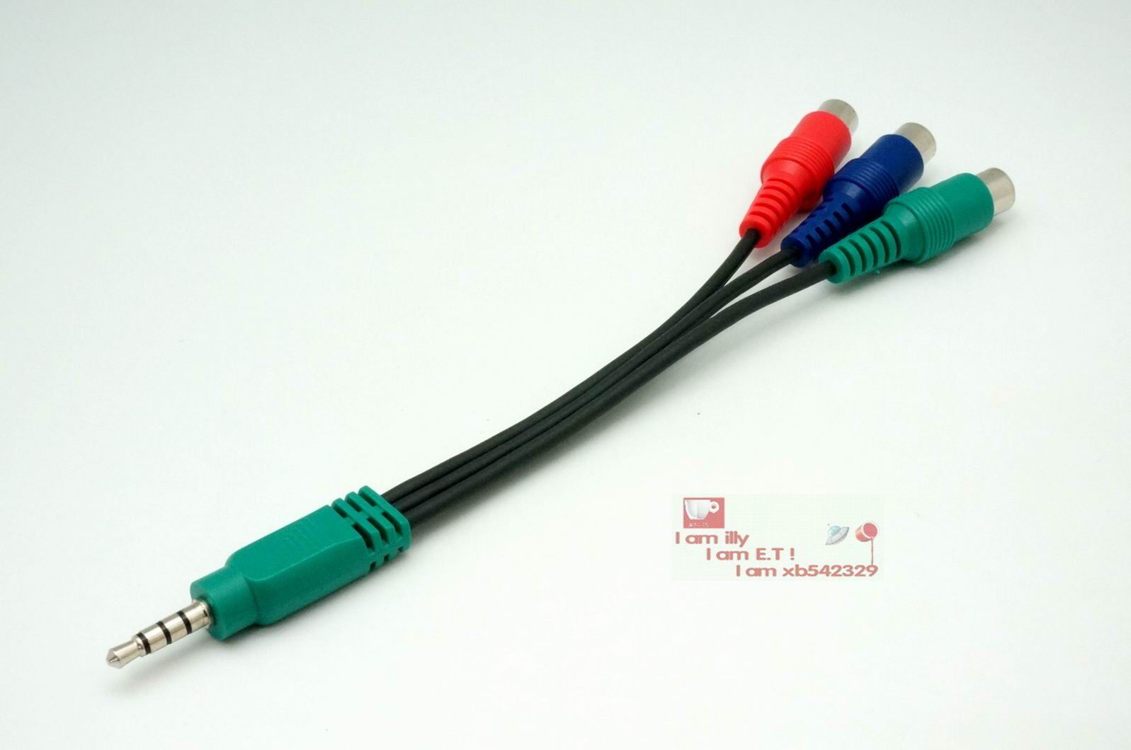 Video small 35 output head to lotus component input boutique TV adapter cable electronic equipment connection