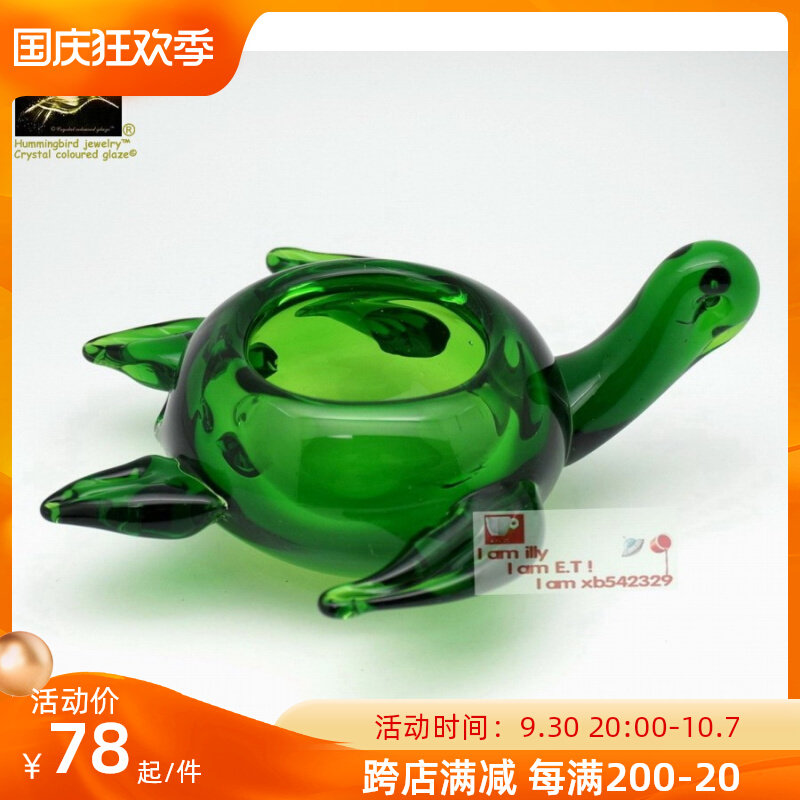 Wonderful glazed small turtle glazed ornaments table candle holder desktop ornament glazed gift green turtle candle holder
