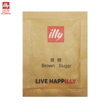 Italian illy brown sugar white sugar bag coffee special yellow and white sugar bag 3g sand sugar bag convenient bag sand sugar