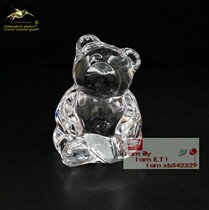 Hummingbird wonderful glaze desktop glaze ornaments Crystal Bear colored glaze chubby chubby bear crystal glaze