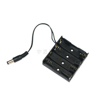 No. 5 4 battery box AA battery compartment DC5 * 2 1 4 sections No. 5 battery holder with DC plug 6V