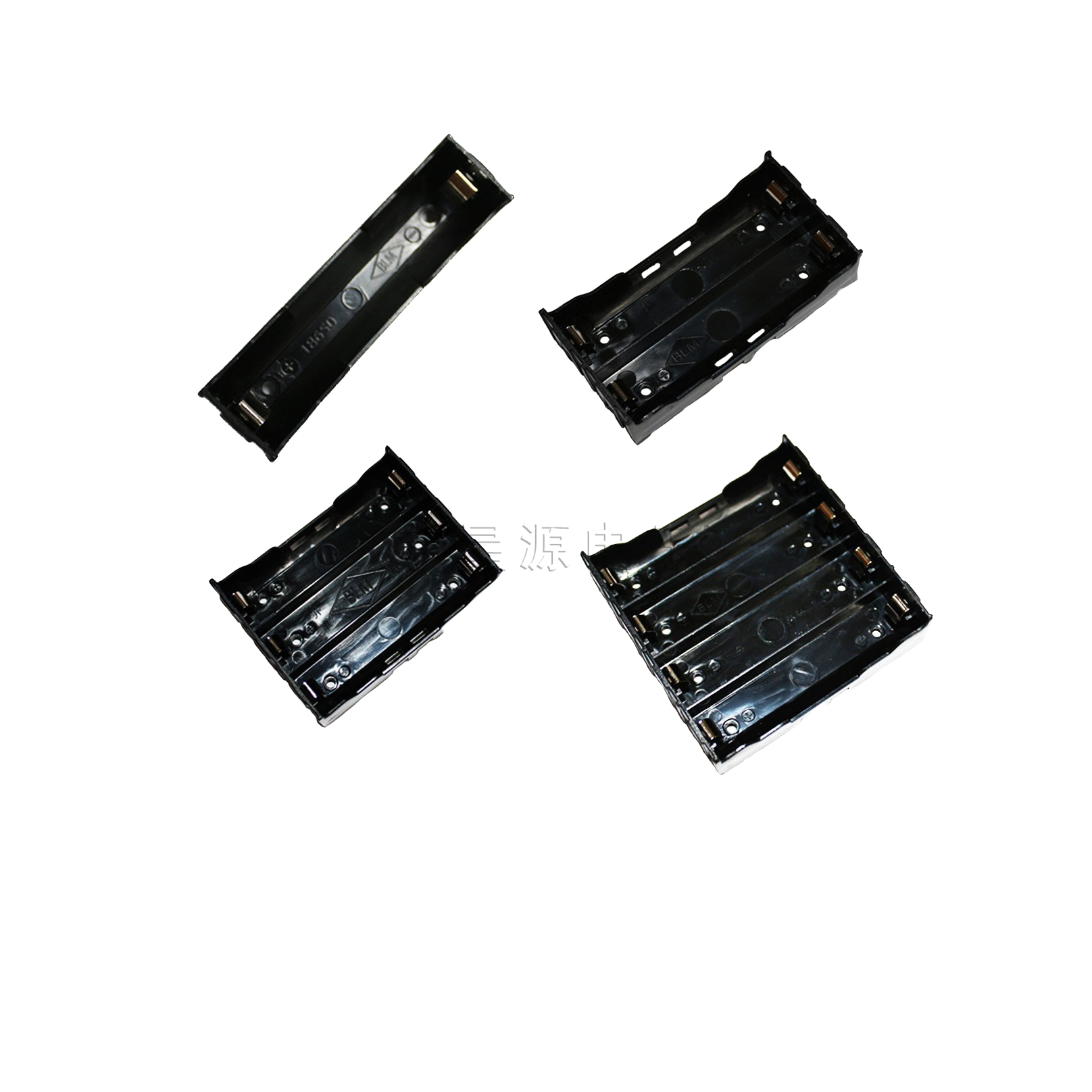 18650 battery case 1 section 2 section 3 knoe 4-section battery holder parallel PCB pin plugboard small black clamp DIY