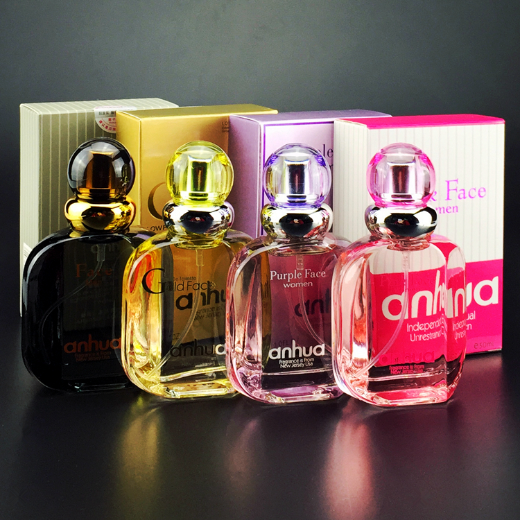 Anhua Anhua Face Perfume Pink Purple Gold Tobacco Smell Men's and Women's Lasting Fragrance Golden Face