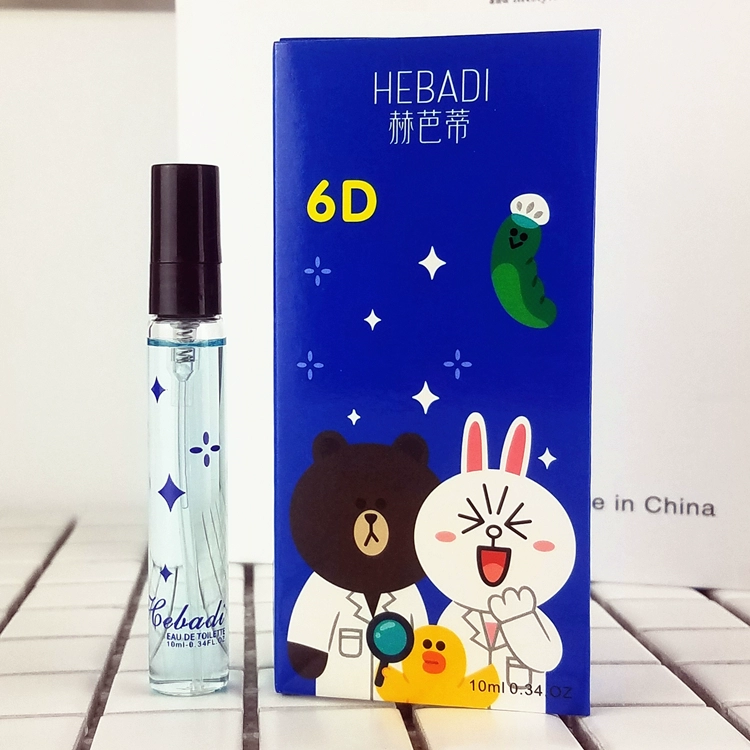 Authentic Hebati thử nghiệm nước hoa hoa quả hương thơm tươi và thanh lịch hoa nhài hoa nhài táo nhẹ 10ml mẫu