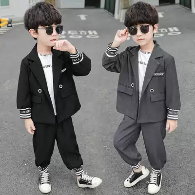 Children's clothing boys autumn suit fried street suit 2021 New Korean tide clothes young children handsome style spring and autumn clothes