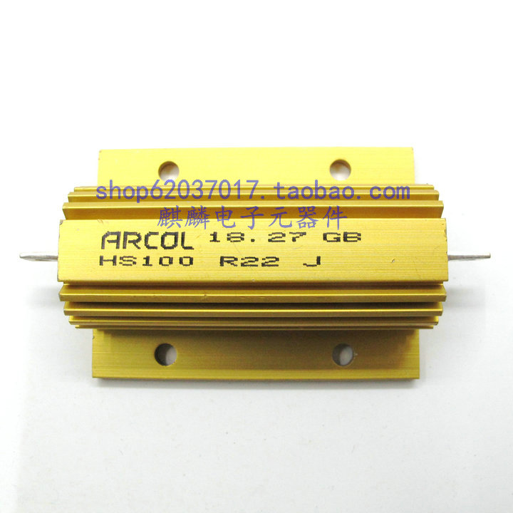Original Imported Aluminum Shell Resistance Arccol HS100 100W R1 R1 R22 R50 R47 R68 R68 R68