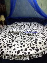 Custom round bed cotton semi-circular double quilt cover bed skirt bedspread bedspread bed sheet princess four-piece multi-piece set