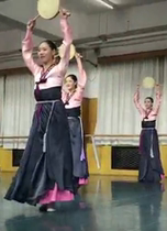 Womens adult North Korean dance dress rehearsal Costume Set to practice Ethnic University North Dance New