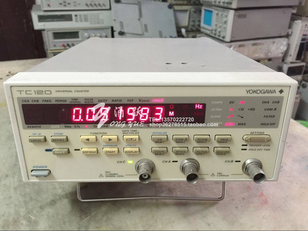 High Precision High Sensitivity Frequency Meter 120M Yokogawa TC110