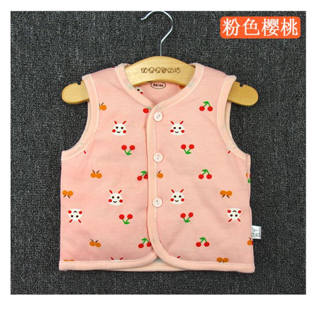 Mùa thu đông trẻ em vest dày bé trai và bé gái sơ sinh 0-3 tháng tuổi 1 tuổi shop quan ao baby