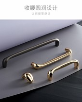 Wardrobe door handle gold light luxury cabinet drawer modern minimalist cabinet wardrobe cabinet door handle handle