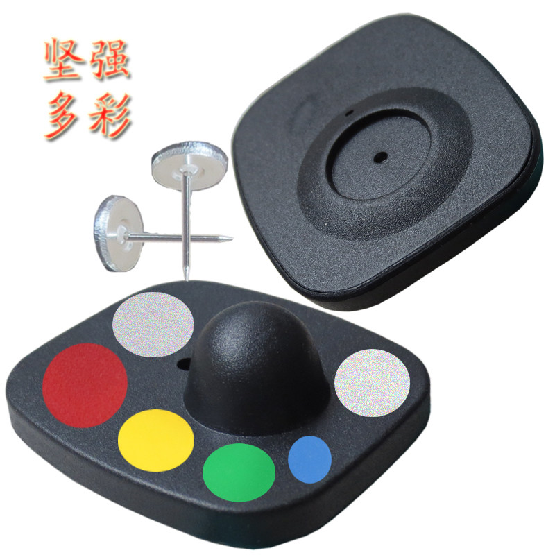 Clothing Supermarket Theft Protection Magnetic Buckle Label Access Button HARD MARK BLACK SMALL SQUARE RADIO FREQUENCY CLOTHING SHOE BUCKLE one thousand WITH NAIL-TAOBAO