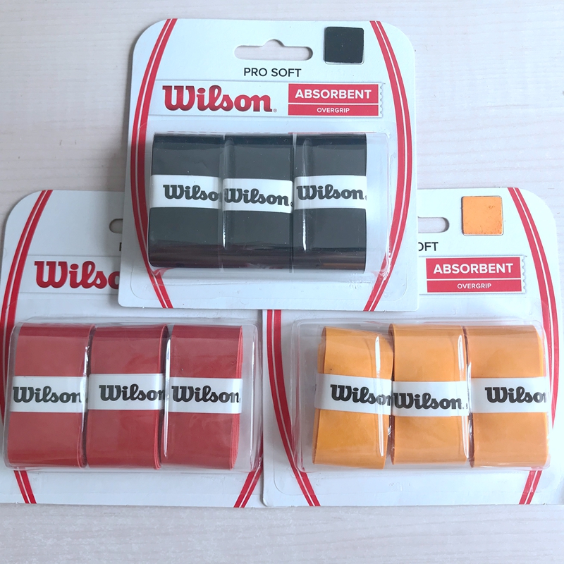 Wilson PRO SOFT Dry Scrub Tennis Racket Sticky Sweat Band Hand Glue Full 10 Free Shipping