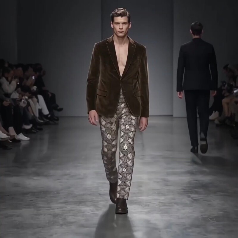Italian Origin Milan Designer Fashion Brand H Men's Autumn and Winter Velvet Casual Suit Slim-Fit Velvet Suit Italian Origin Milan Designer Fashion Brand H Men's Autumn and Winter Velvet Casual Suit Slim-Fit Velvet Suit