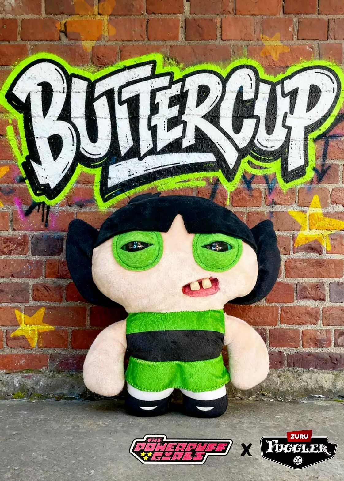 Милый монстр-зуб Фагглер, связанный с Powerpuff Girls, плюшевый цветочный кукольный Internet Celebrity, смешной