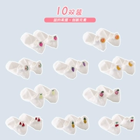 【Носки из вышивки фруктов】 10 пар