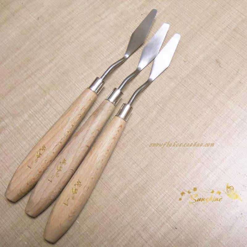 New Treasures Oil Painting Paint Small Shovel Art Supplies Color water Pink with a handmade painting with toning scraping shovel 1 #