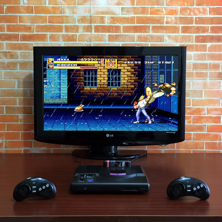 Bảng điều khiển trò chơi Sega Chèn thẻ đen HD Bộ điều khiển không dây HDMI Trang chủ Bảng điều khiển trò chơi MD 16 bit