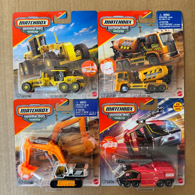 Matchbox Simulation Construction Vehicle Collectible Series Jcy27 Boys' Toy Car Model Matchbox Fence Truck