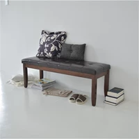 Семейная мебель All Oak Leather The Wood Shoes Stool Снало для фортепианного табуремота Паром Американские туфли Уголовный бассейн