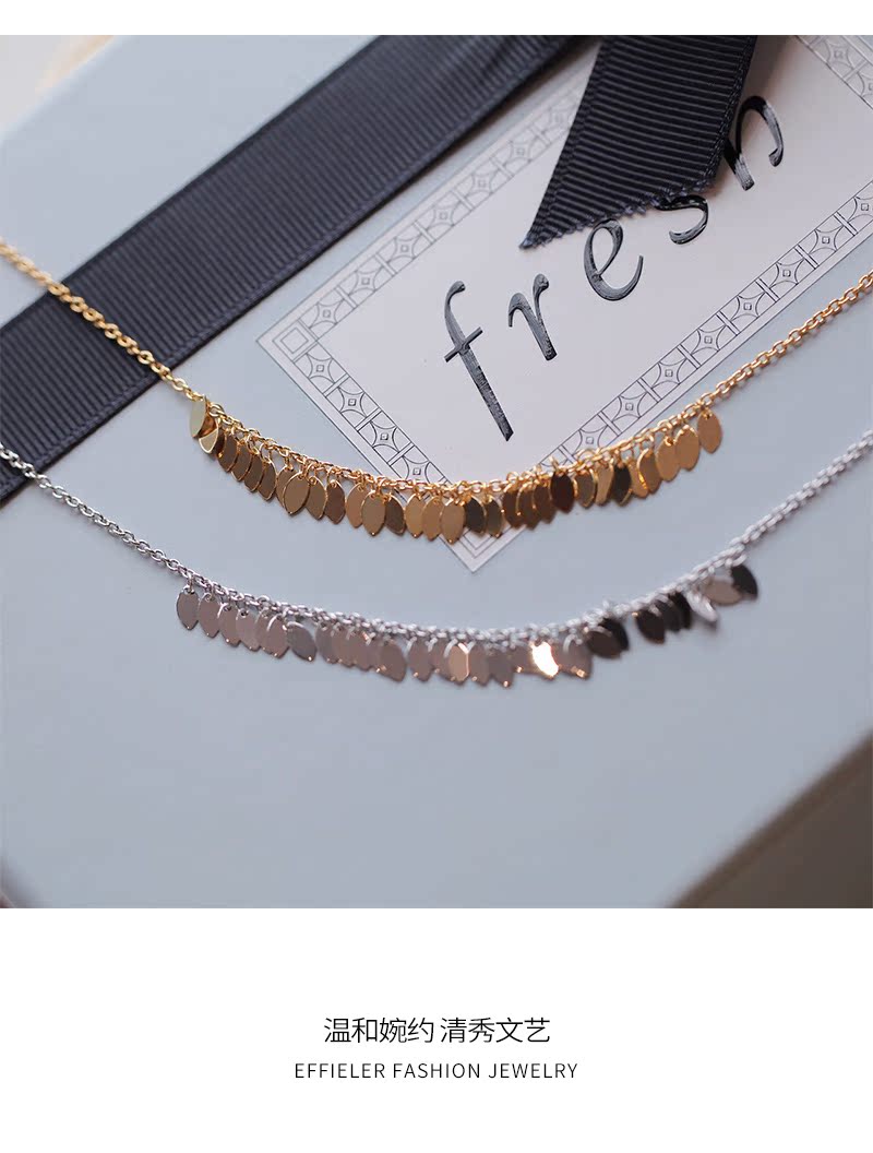S925 sterling bạc nhỏ tươi nguyên gốc lá thông minh vòng chân đơn giản nhẫn chân phiên bản Hàn Quốc của món quà gió ngọt quốc gia lắc chân nữ vàng đẹp