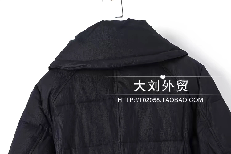 Tether eo xuống áo khoác nữ dài 2017 mới mùa đông hoang dã mỏng ấm ấm dày áo đen thủy triều