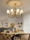 All-Copper American-Style Vintage European-Style Villa Living Room Branch-Shaped Chandelier with Multiple Candle Lights, High-End and Elegant Pendant Lighting