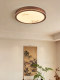 Song Dynasty Aesthetics Walnut Wood Living Room Bedroom Ceiling Light Led Full Spectrum Retro Light Luxury Rectangular Whole House Lighting Fixtures
