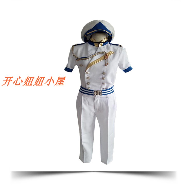 Người lớn Cosplay Nam Phù hợp với Hải quân Trình diễn FGO Naval Knight Trang phục Cos Quần áo Set c Dịch vụ đồ cosplay mèo