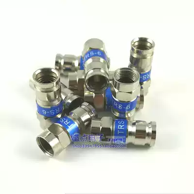 All copper 75-5 RG6 extruded F head two or four shielded compressed imperial F head Metric F head double waterproof