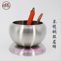 Home monk Toebowl Monks Tableware Bowl pocket Brushed double subered Steel Chowl and Monk Chemical bowls