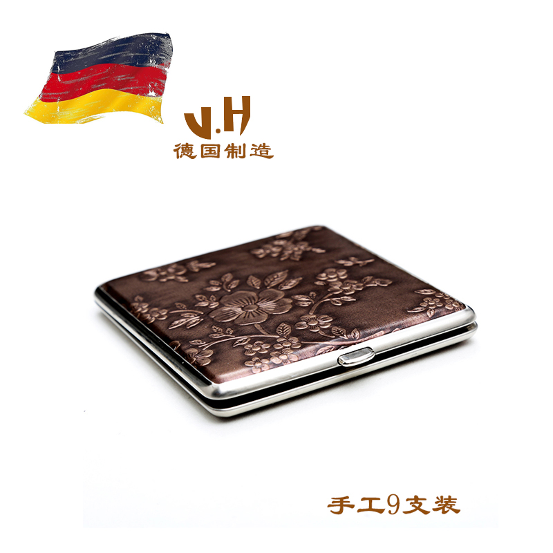 German original Weihao VH thin single-sided cigarette case 9 Pack 575NK18 gift to boyfriend husband