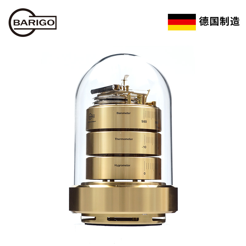 German 100 Rigor Barigo Desktop Weatherometer 3025 Brass Temperature Humidity Barometer Book House Office Swing Piece