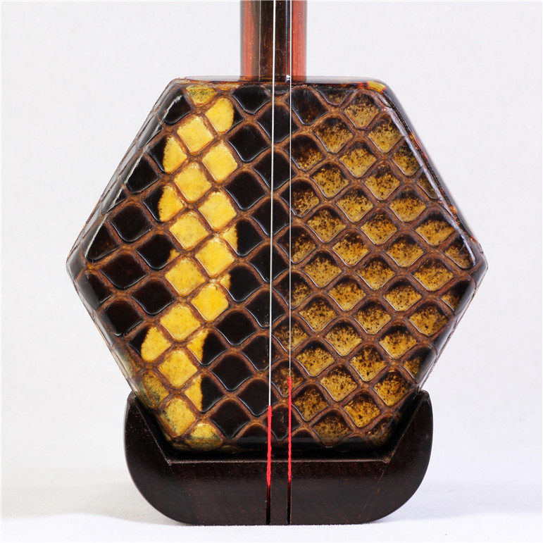 Minqing Old Material Old Red Wood collection Ming Quan Erhu ethnic musical instrument manufacturer direct marketing professional playing gold flower python
