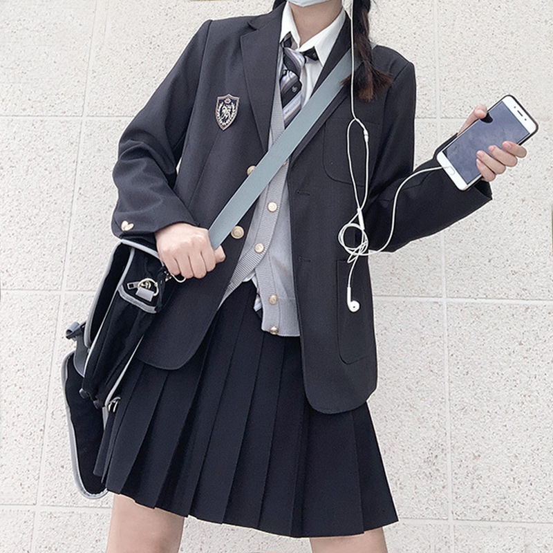 Pudding Bear jk jacket Uniform suit jacket Spring paragraph Girl Ssuit jacket 2022 Mistress of the Genuine Teenage Girl Day Ensemble