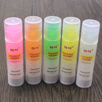 Korean stationery stone cute simple transparent jelly color solid glue creative crystal color glue 8G glue stick
