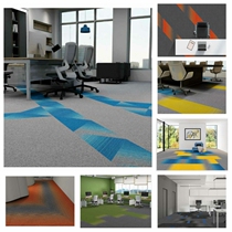 Dalton Carpet Office Carpet Nylon PVC Flame Retardant B1 Conference Room Patchless Stripe Study Bedroom Spectrum