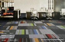 Factory direct square cloakroom spot office block billiard nylon flat ring pvc carpet f5