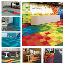 Judong carpet office carpet nylon B1 PVC bottom striped walkway conference room study Yangtze River 100