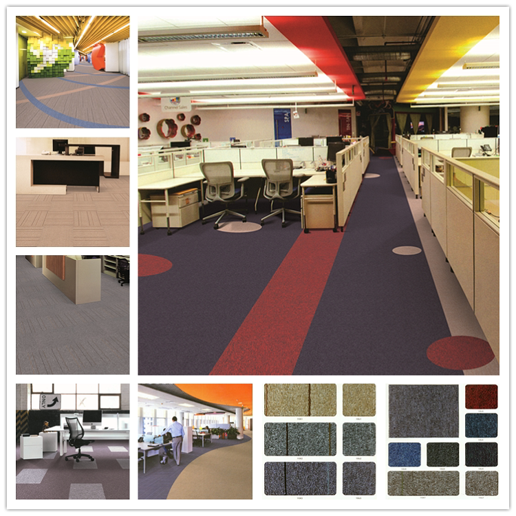 Direct sales greater than carpet Office polypropylene PVC bottom Bedroom living room square plain rubber Vienna Paris