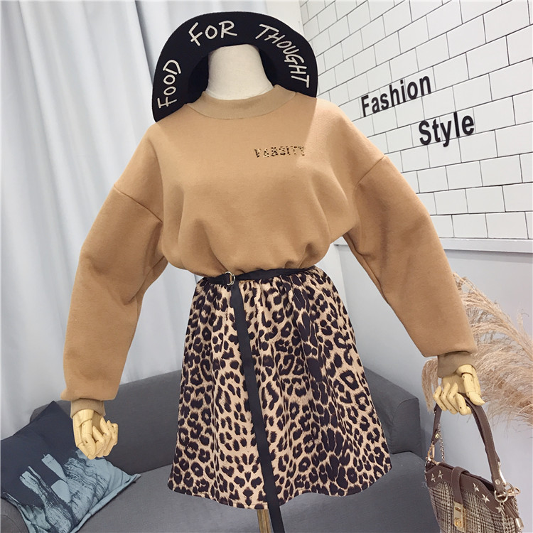 Hồng Kông- phong cách retro thư khảm báo giả hai mảnh váy nữ mùa thu và mùa đông mới Hàn Quốc cao eo váy mỏng áo cưới đẹp