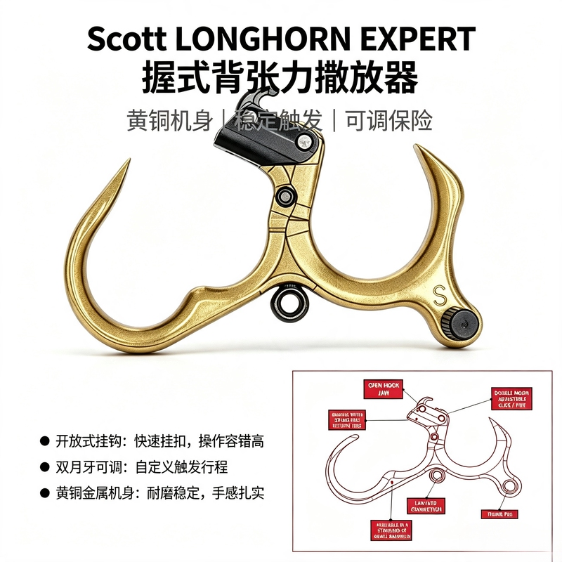 American Scott Longhorn Expert Longhorn Back-Loaded Dispenser, Brass Material American Scott Longhorn Expert Longhorn Back-Loaded Dispenser, Brass Material