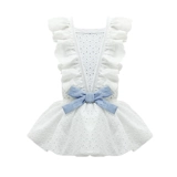 Летняя юбка, платье, летний хлопковый тонкий наряд маленькой принцессы