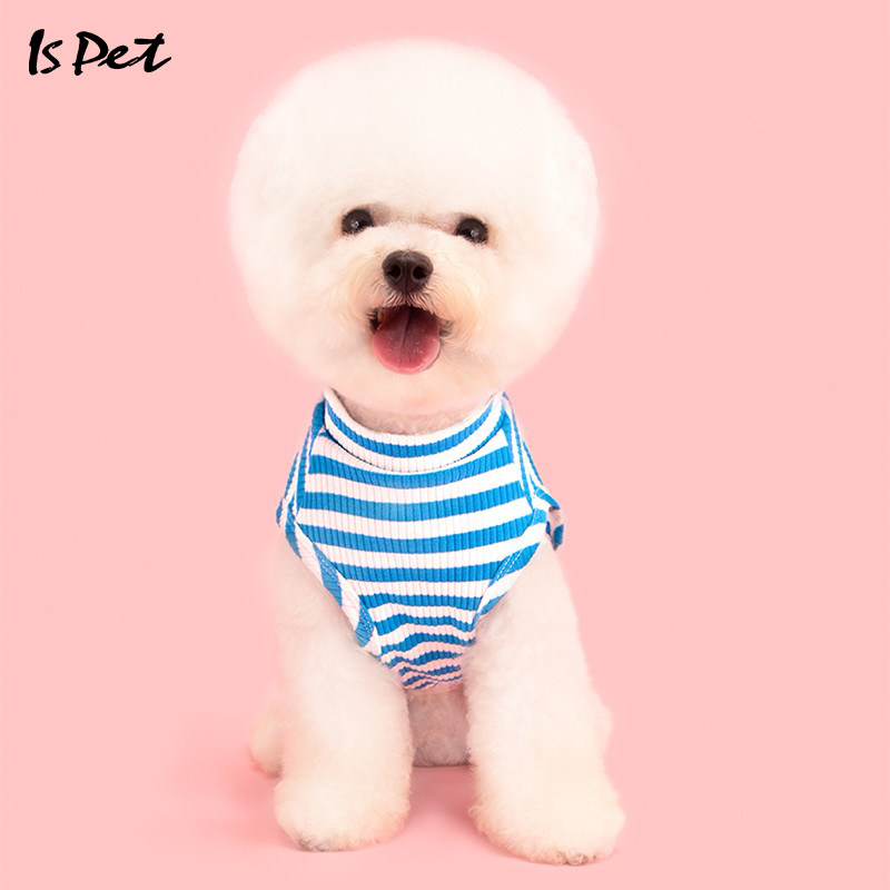 ISPET Dog Clothes Autumn Thin Vest Teddy Bichon Golden Retriever Small Dog Puppies Cotton Pet Clothes