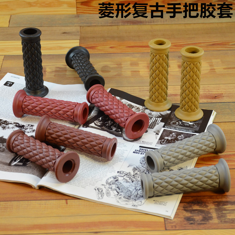 适用摩托车改装手把太子鑫源棍王龙嘉幼狮cg125手把胶SR400手把套