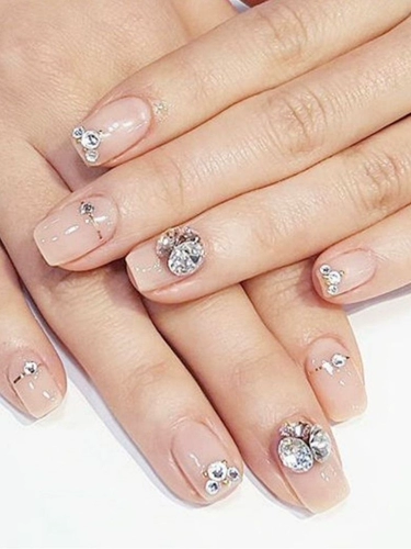 Белые серьги для маникюра, ожерелье, трехмерный браслет на ногу ручной работы