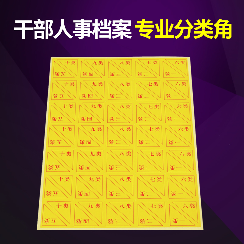 New version of cadre personnel file classification corner class horn cadre file box classification corner dedicated