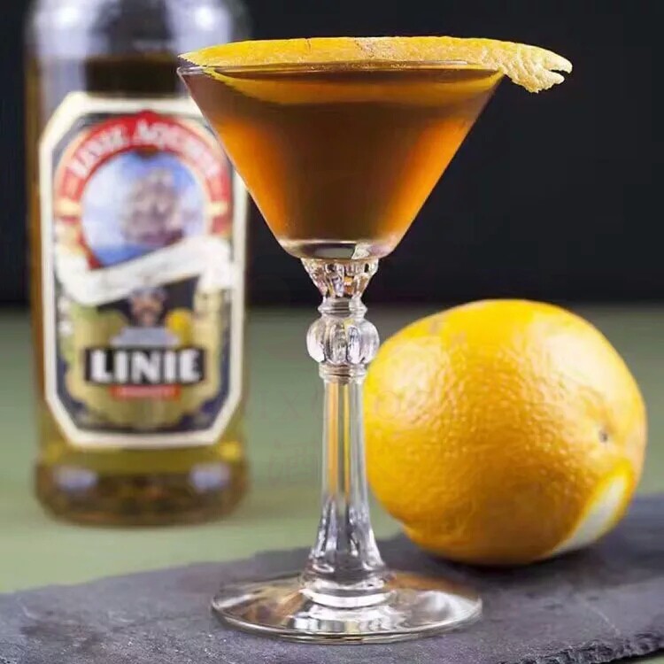 Wine Estrian American Import Libito Matsky Cup Roman Column High Foot Retro Cocktail Glass Bar Day Style Triangle Cup-Taobao