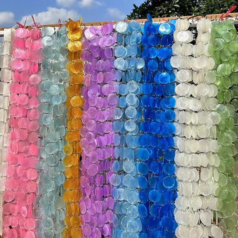 Colorful Mirror Shell Pieces, Natural Shell Strings, Transparent Shell Thin Sheets, Shell Wind Chimes, Door Curtains, Wedding Decorations, Lighting Crafts Colorful Mirror Shell Pieces, Natural Shell Strings, Transparent Shell Thin Sheets, Shell Wind Chimes, Door Curtains, Wedding Decorations, Lighting Crafts